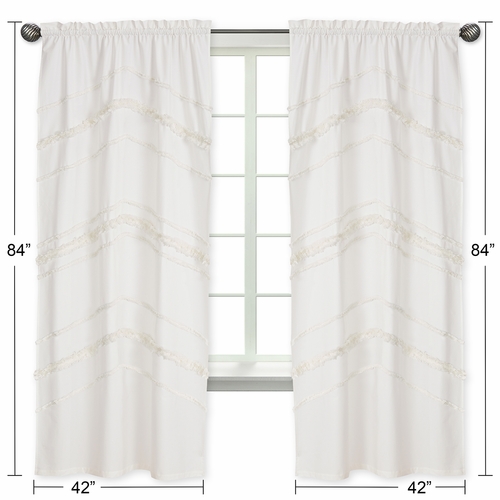 Boho Fringe Collection Window Panels - Set of 2 - alt image 3