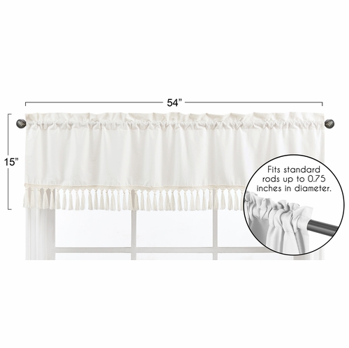Boho Fringe Collection Window Valance - alt image 2