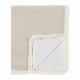 Boho Fringe Linen Collection Baby Blanket
