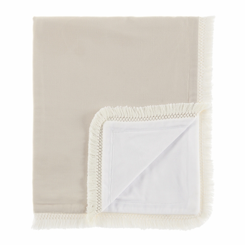 Boho Fringe Linen Collection Baby Blanket