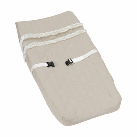 Boho Fringe Linen Collection Changing Pad Cover