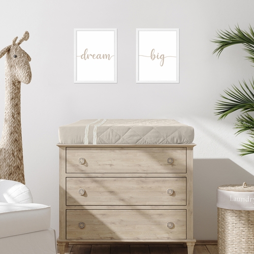 Boho Fringe Linen Collection Changing Pad Cover - alt image 1