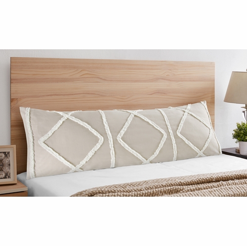 Boho Fringe Linen Collection Full Length Body Pillow Cover