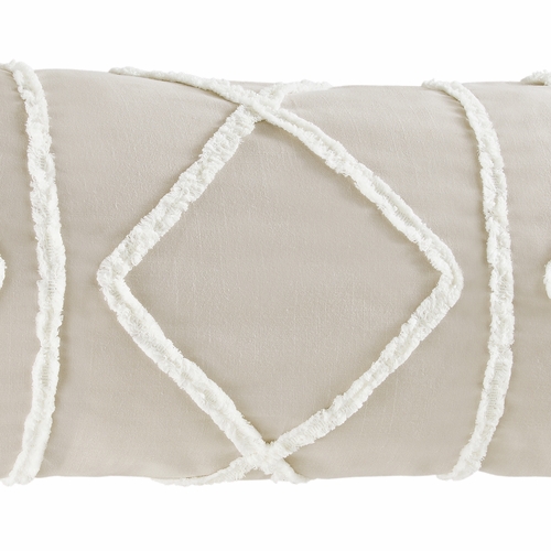 Boho Fringe Linen Collection Full Length Body Pillow Cover - alt image 3