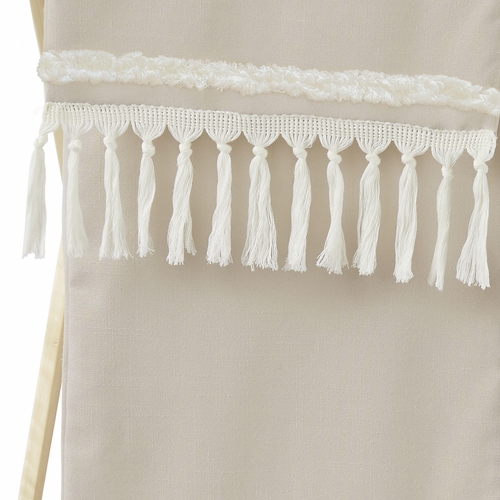 Boho Fringe Linen Collection Hamper - alt image 2