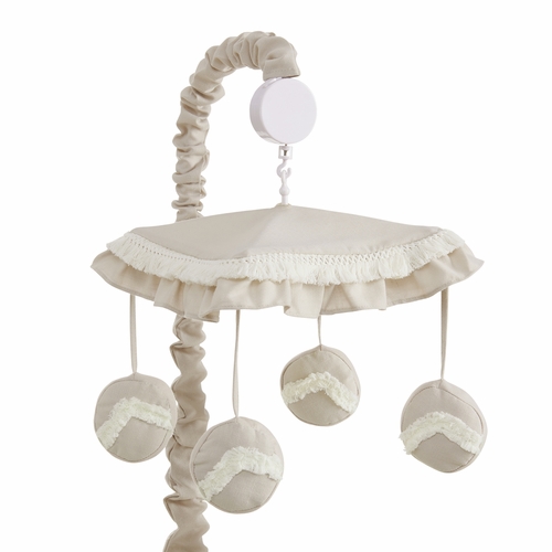 Boho Fringe Linen Collection Musical Mobile