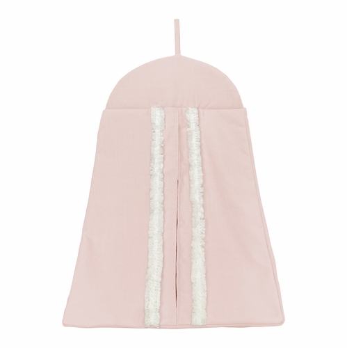 Boho Fringe Pink and Ivory Collection 4 Piece Crib Bedding - alt image 4