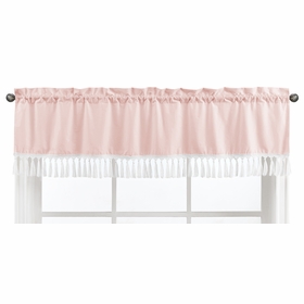 Boho Fringe Pink Collection Window Valance