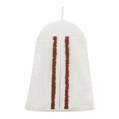 Boho Fringe Rust Orange and Ivory Collection 4 Piece Crib Bedding - alt image 5