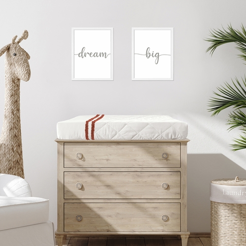 Boho Fringe Rust Orange and Ivory Collection Changing Pad Cover - alt image 1