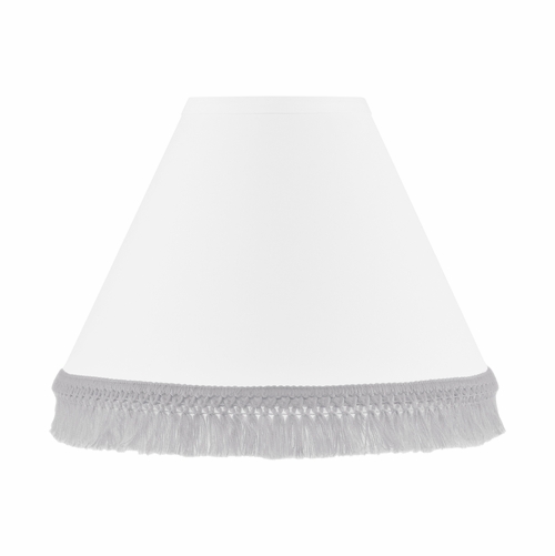 Boho Fringe White and Grey Collection Lamp Shade