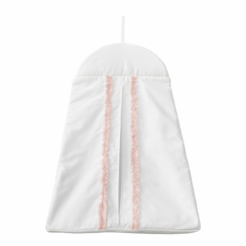 Boho Fringe White and Pink Collection 4 Piece Crib Bedding - alt image 4