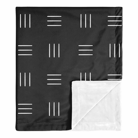 Boho Hatch Black and White Baby Blanket