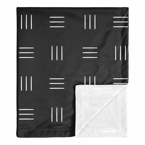 Boho Hatch Black and White Baby Blanket