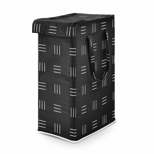 Boho Hatch Black and White Collection Laundry Hamper with Handles
