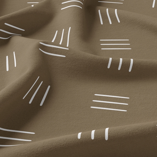 Boho Hatch Cocoa Brown and White Twin Sheet Set - alt image 3