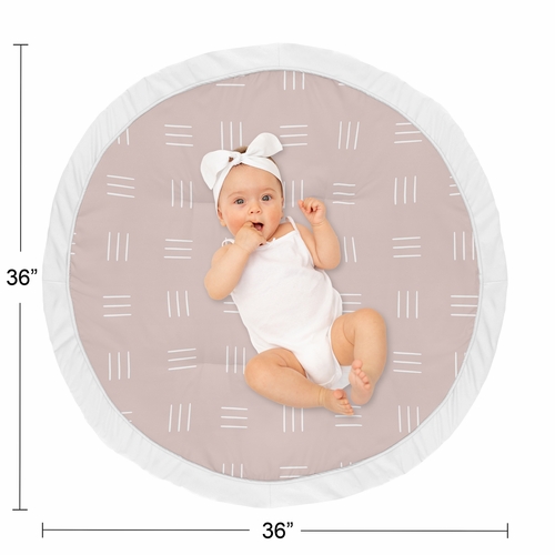 Boho Hatch Mauve and White Playmat - alt image 3