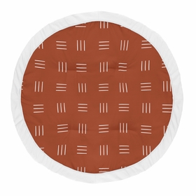 Boho Hatch Rust and White Playmat