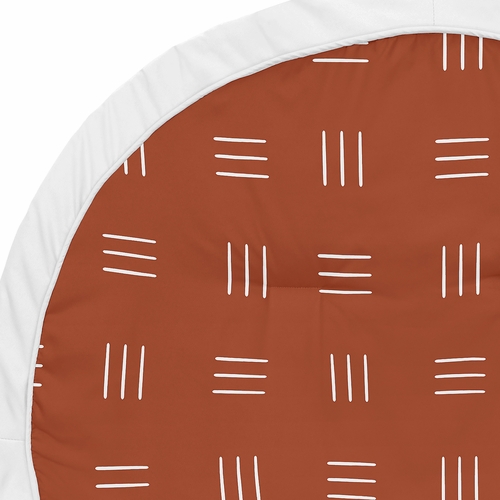 Boho Hatch Rust and White Playmat - alt image 2