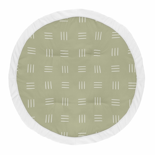 Boho Hatch Sage and White Playmat
