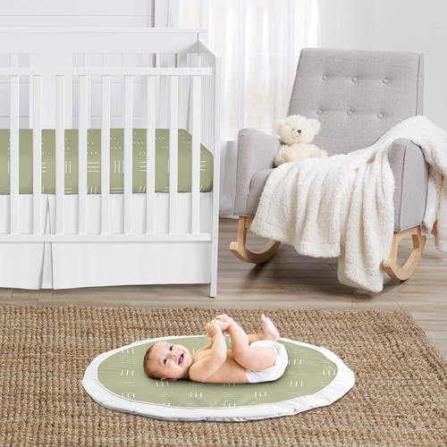 Boho Hatch Sage and White Playmat - alt image 1