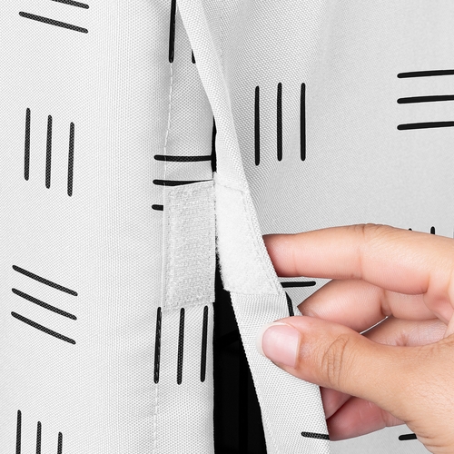 Boho Hatch White and Black Dog Crate Kennel Cover 48in. - alt image 2