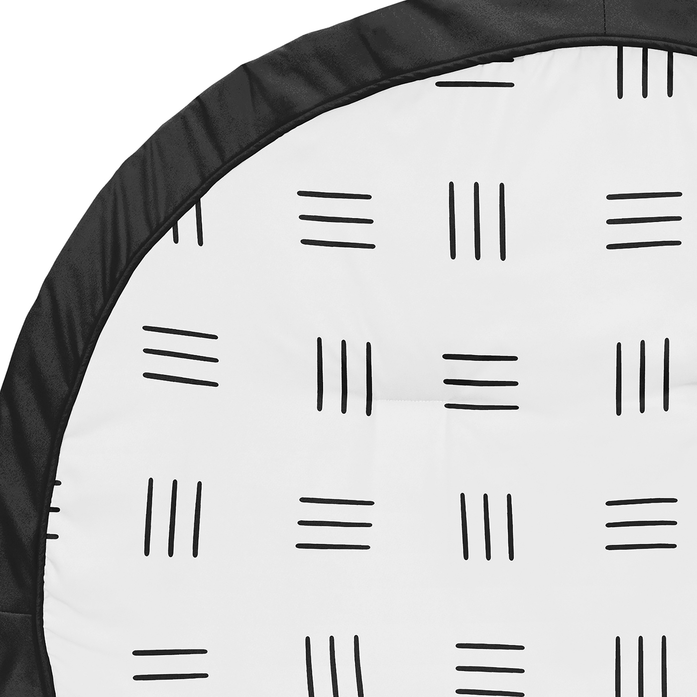 Boho Hatch White and Black Playmat