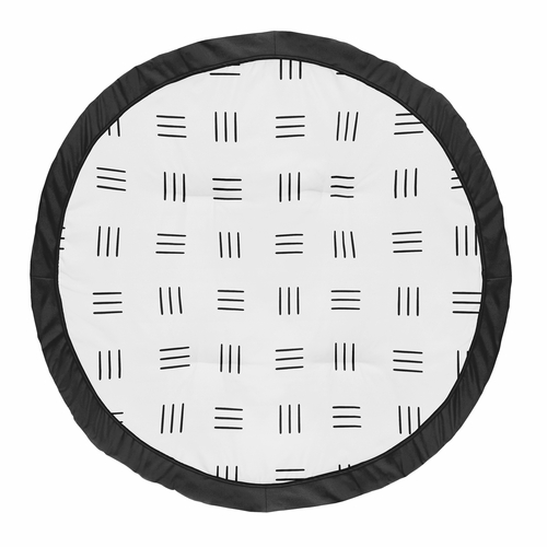 Boho Hatch White and Black Playmat