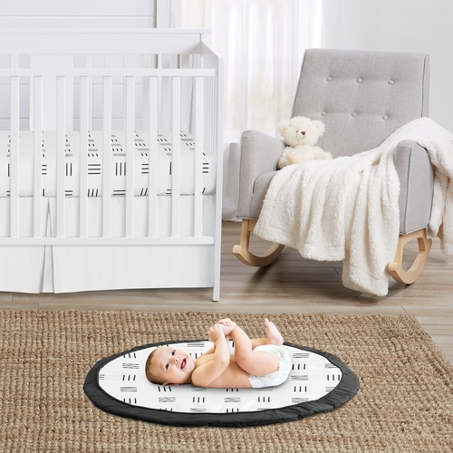Boho Hatch White and Black Playmat - alt image 1