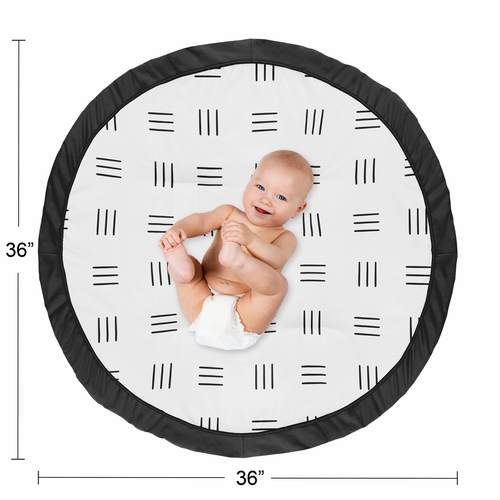 Boho Hatch White and Black Playmat - alt image 3