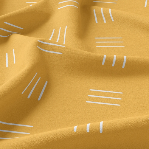 Boho Hatch Yellow and White Twin Sheet Set - alt image 3