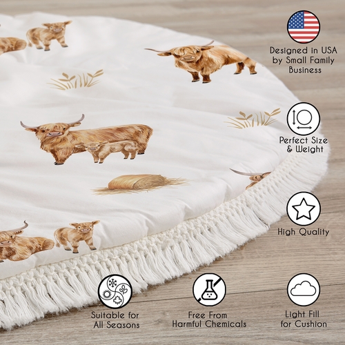 Boho Highland Cow Collection Playmat - alt image 4