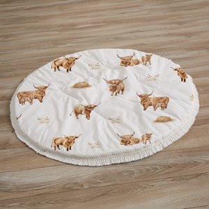 Boho Highland Cow Collection Playmat