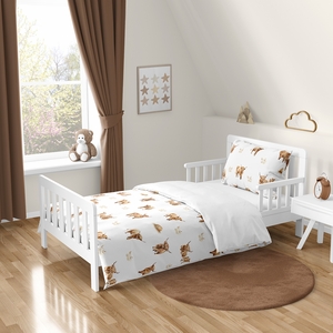 Boho Highland Cow Collection Toddler Bedding