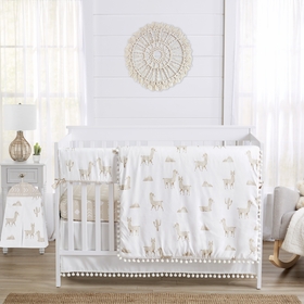 Boho Llama Collection 5 Piece Crib Bedding