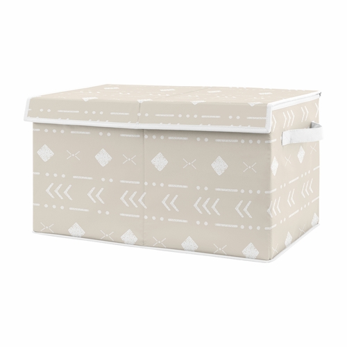 Boho Llama Collection Aztec Geometric Print Fabric Toy Bin Storage