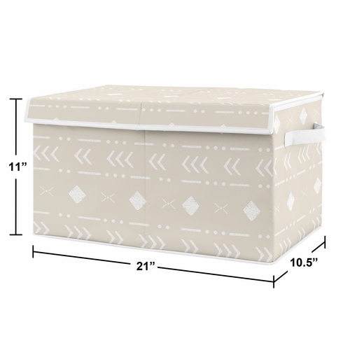 Boho Llama Collection Aztec Geometric Print Fabric Toy Bin Storage - alt image 2