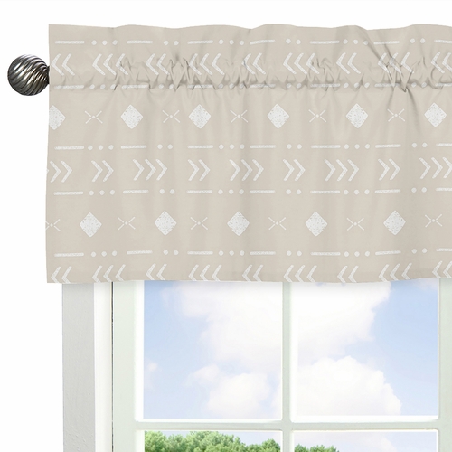 Boho Llama Collection Aztec Geometric Print Window Valance - alt image 3