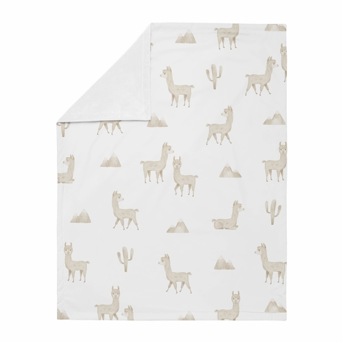 Boho Llama Collection Baby Blanket - alt image 1