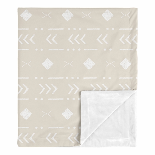 Boho Llama Collection Baby Blanket - Aztec Geometric Print