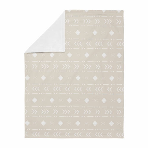 Boho Llama Collection Baby Blanket - Aztec Geometric Print - alt image 1