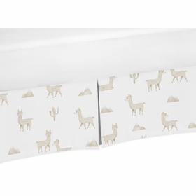 Boho Llama Collection Crib Bed Skirt