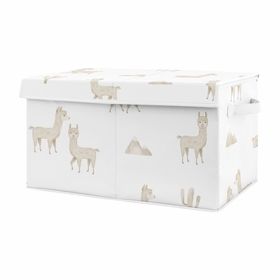 Boho Llama Collection Fabric Toy Bin Storage
