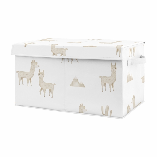 Boho Llama Collection Fabric Toy Bin Storage