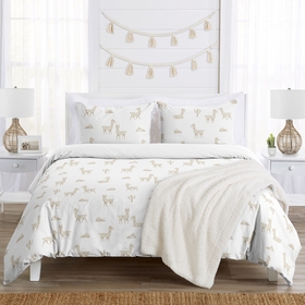 Boho Llama Collection Full/Queen Bedding