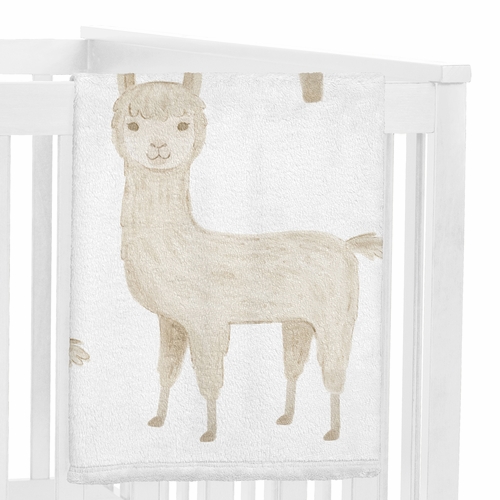 Boho Llama Collection Monthly Milestone Baby Blanket - alt image 2
