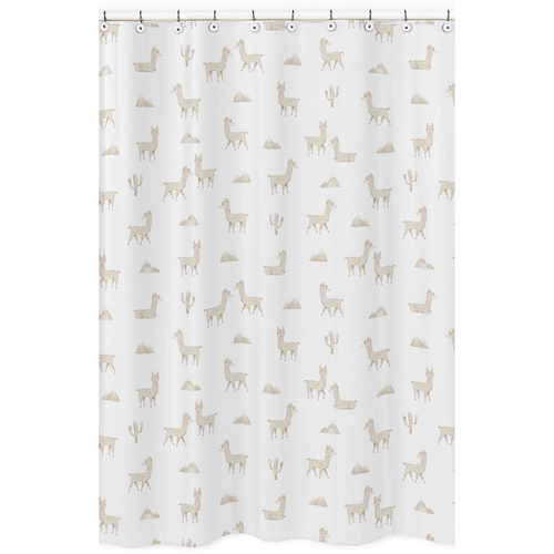 Boho Llama Collection Shower Curtain