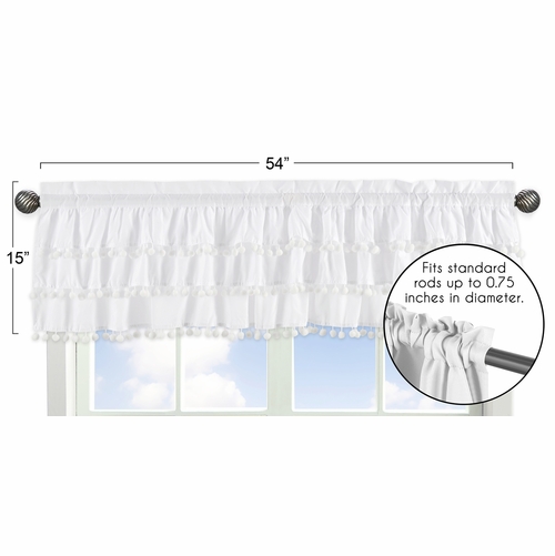 Boho Llama Collection Tiered Window Valance - alt image 4