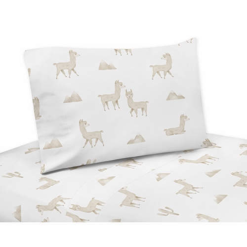 Boho Llama Collection Twin Sheet Set