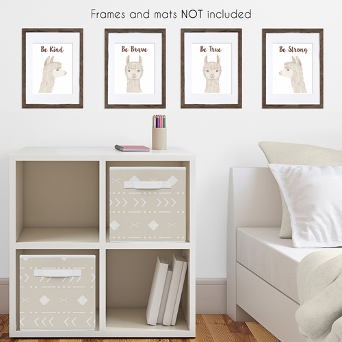 Boho Llama Collection Wall Art Prints - Set of 4 - alt image 2